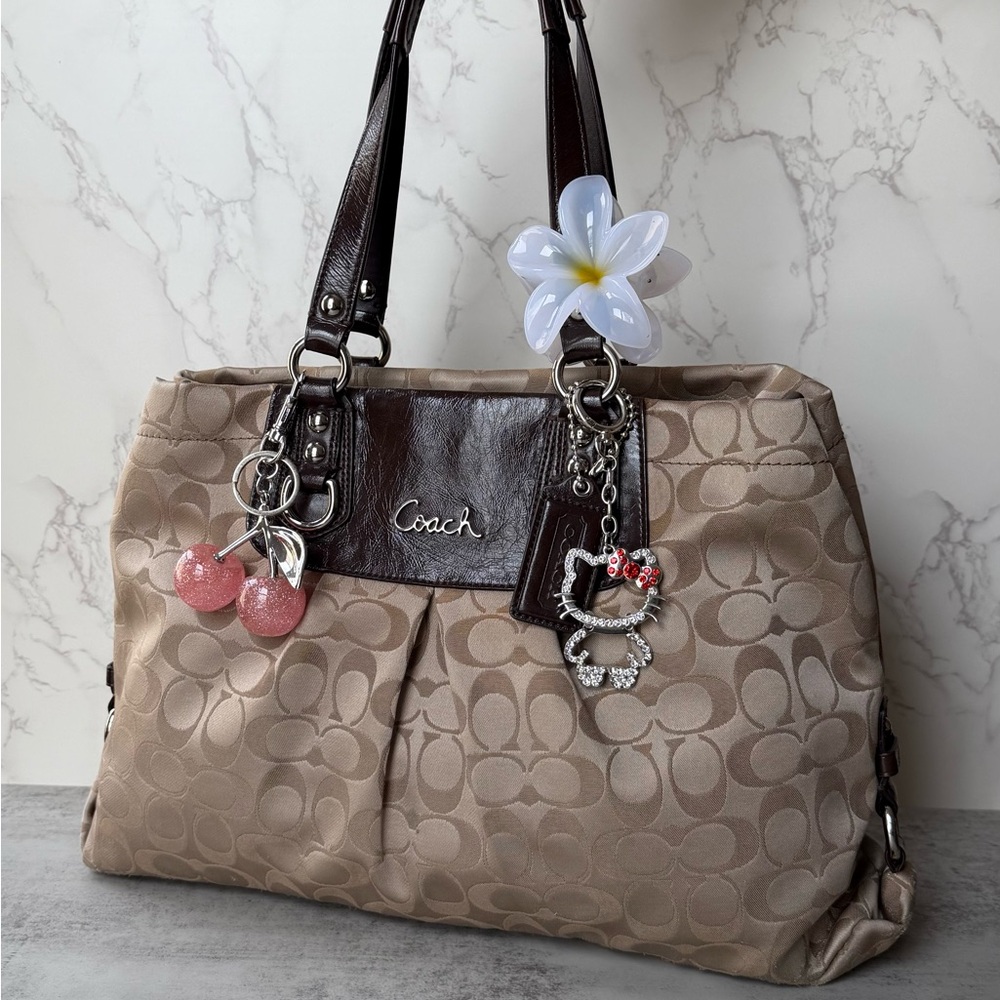Brown Ashley Coach Shoulder Bag